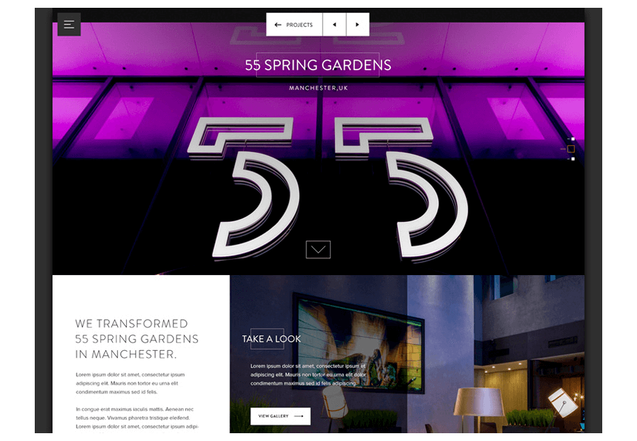 Minressolbuna created the website for construction company ARCO to present their services